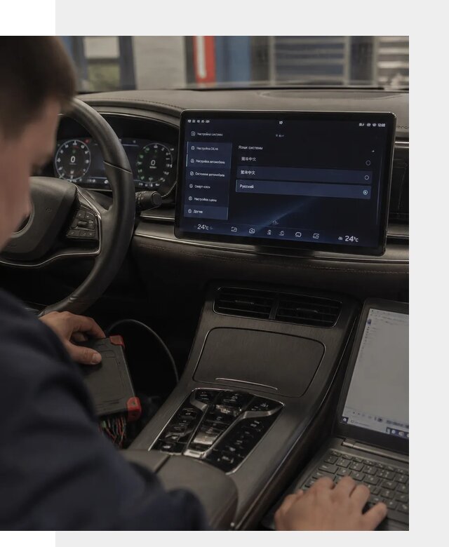 Русификация автомобиля BYD HAN для эксплуатации в Узловой